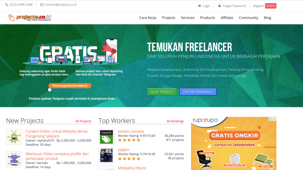 Situs freelance Indonesia
